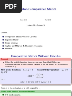 Lecture - 10 Monotone Comparative Statics