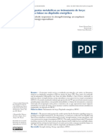 Respostas Metabólicas Ao Treinamento de Força