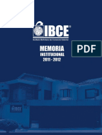 Memoria Institucional IBCE 2011 2012