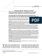 Extensive Traumatic Anterior Skull Base Fractures With Cerebrospinal Fluid Leak PDF