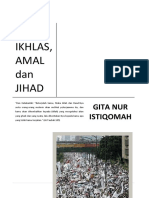 Fahm, Ikhlas, Amal Dan Jihad
