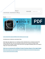 Inside The Apple Watch - Technical Teardown Blog
