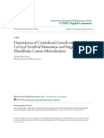 Dependence of Craniofacial Growth on Stages of Cervical Vertebral