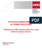 07 - 2011 - Le Piccole Medie Imprese Al Tempo Della Crisi PDF