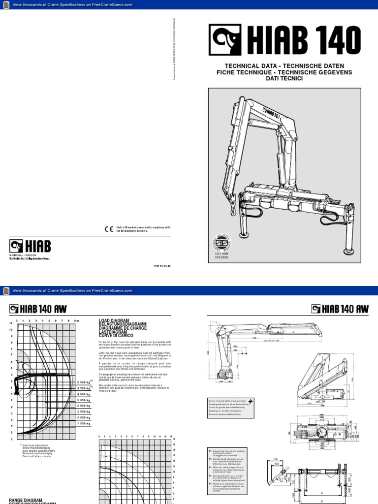 Hiab140 AW PDF Industrial Equipment Machines
