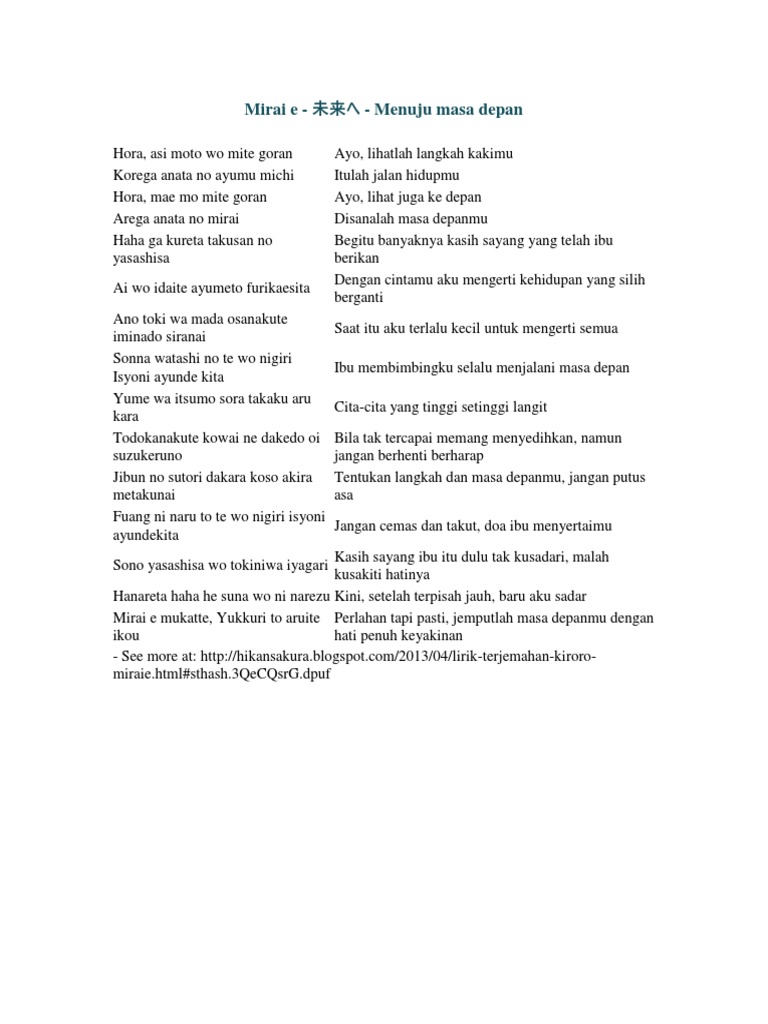 Lagu Bahasa Jepang Naila Pdf