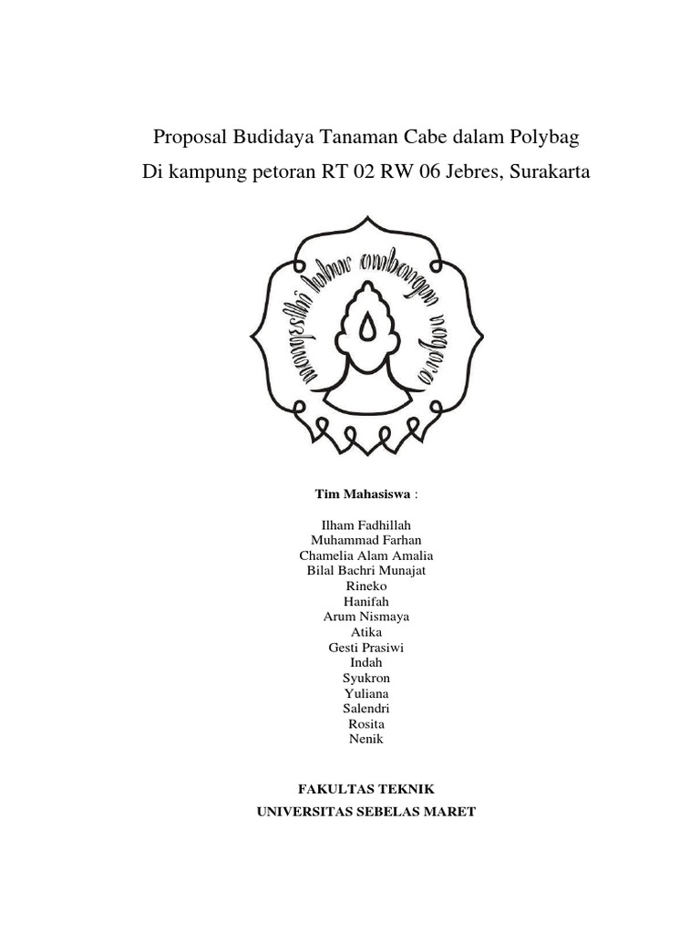 Proposal Budidaya Tanaman Cabe Dalam Polybag