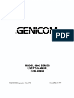 Genicom 4800 Series User