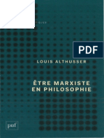 Louis Althusser Etre Marxiste en Philosophie 1