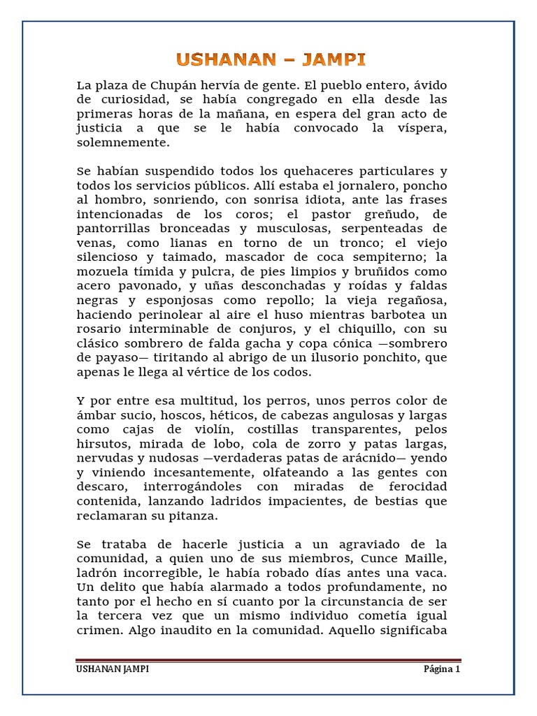 USHANAN Jampi | PDF | Naturaleza