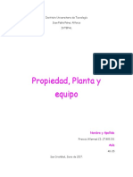 Propiedad, Planta y Equipo.