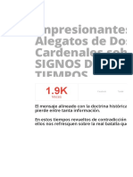 Impresionantes Alegatos de Dos Cardenales Sobre Los SIGNOS de LOS TIEMPOS Foros de La Virgen María