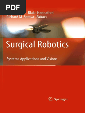 Surgical Robotics Pdf Surgery Clinical Trial