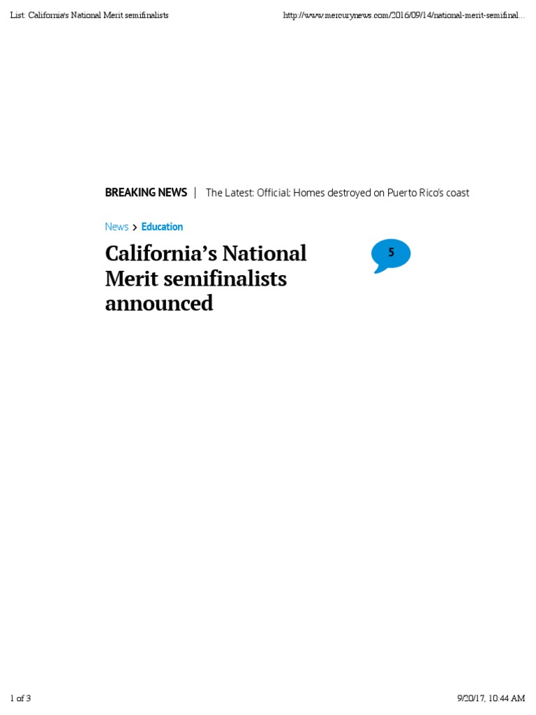 2020 NATIONAL MERIT SEMIFINALISTS LIST CALIFORNIA visual data 3