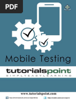 Mobile Testing Tutorial PDF