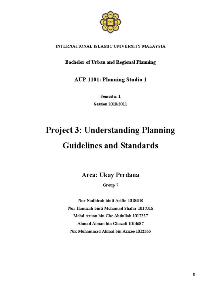 Understanding Planning Standards And Guidelines Site Ukay Perdana PDF