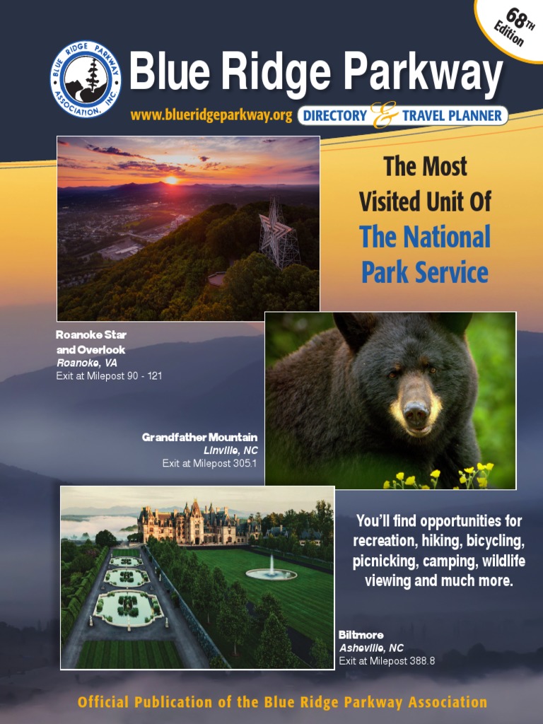 Blue Ridge Parkway Travel Planner PDF Campsite Trail