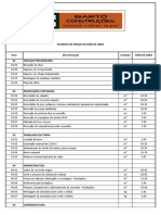 Planilha de Mão de Obra