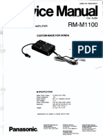 Honda Goldwing Panasonic RM-M1100 Audio Amplifier Service Manual