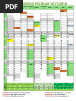 Calendário Escolar Ano Letivo 2017-2018 Final
