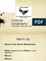 Wed Sept 20 Geography