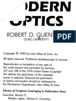 Modern Optics Guenther R D PDF