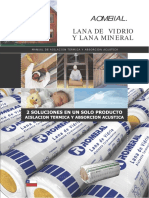 Aislacion - Lana de Vidrio y Mineral