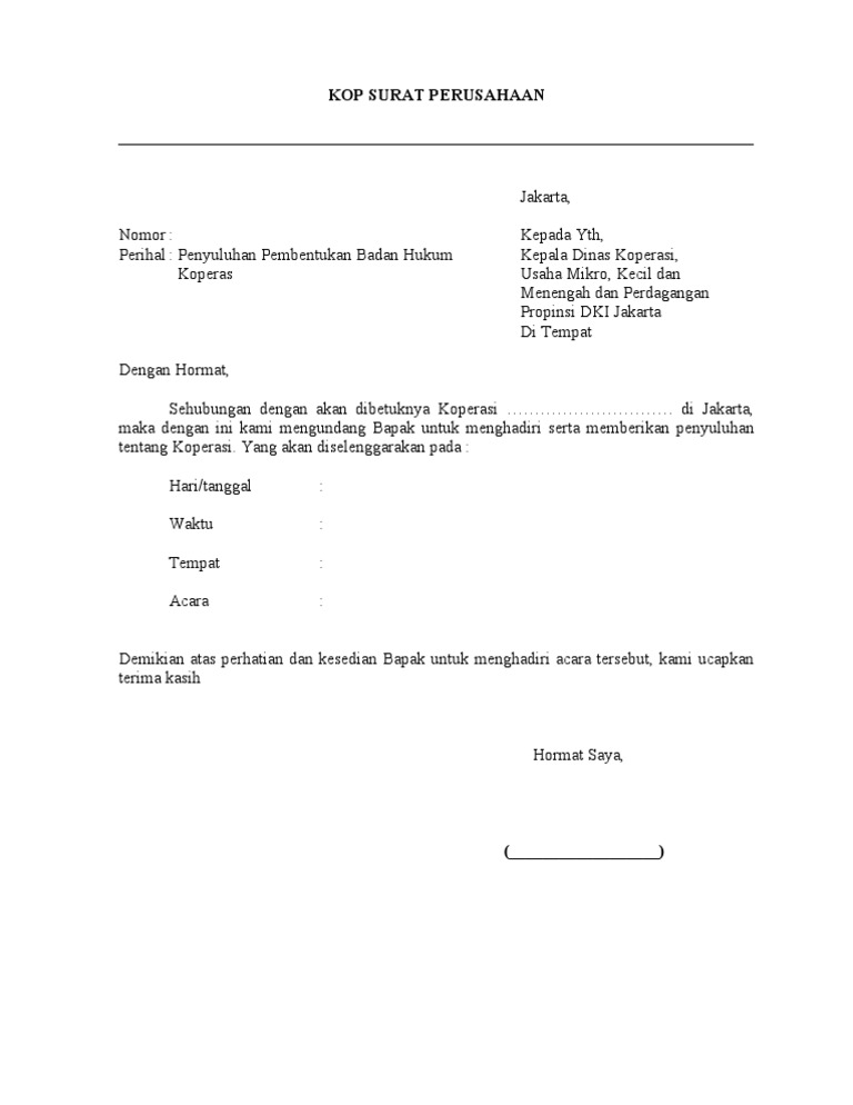 Undangan Koperasi Pdf