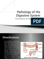 Pathology of The Digestive System: Presentation by Rowell Angeles