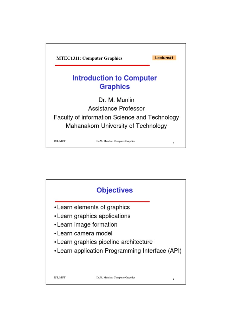 Intro to Computer Graphics Overview | PDF | Computer Graphics | Shader