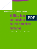 Boaventura de Sousa Santos - Si Dios Fuese Un Activista de Los Derechos Humanos PDF