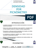 Densidad Por Picnómetro