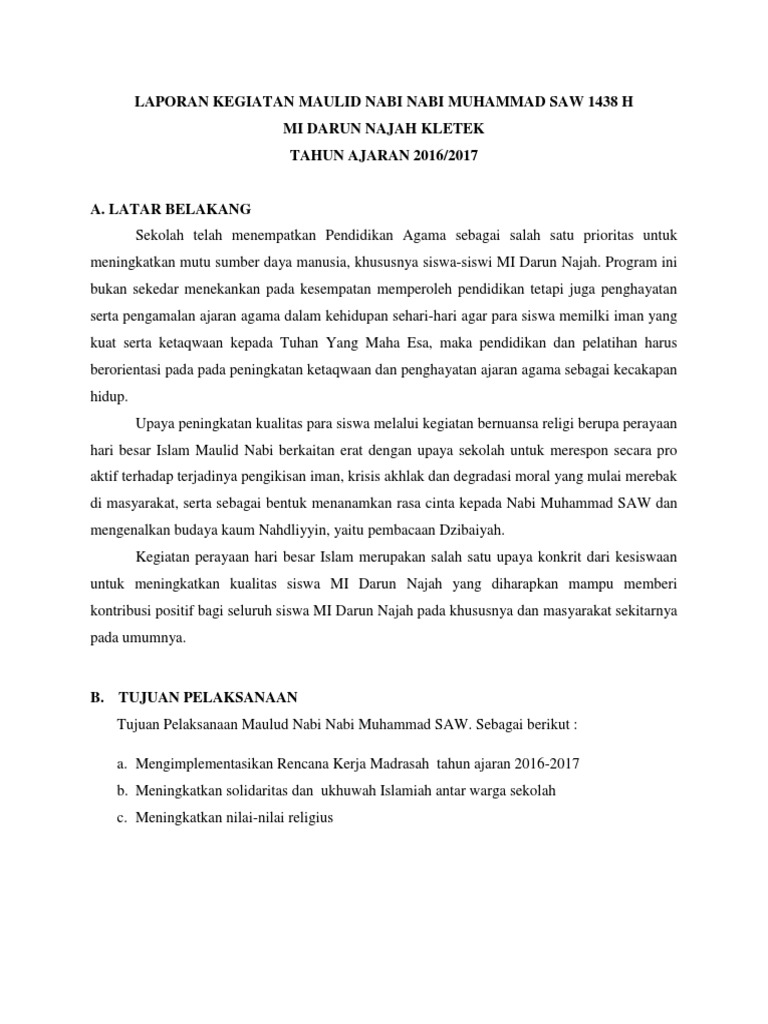 Laporan Kegiatan Isra Mi Raj Docx