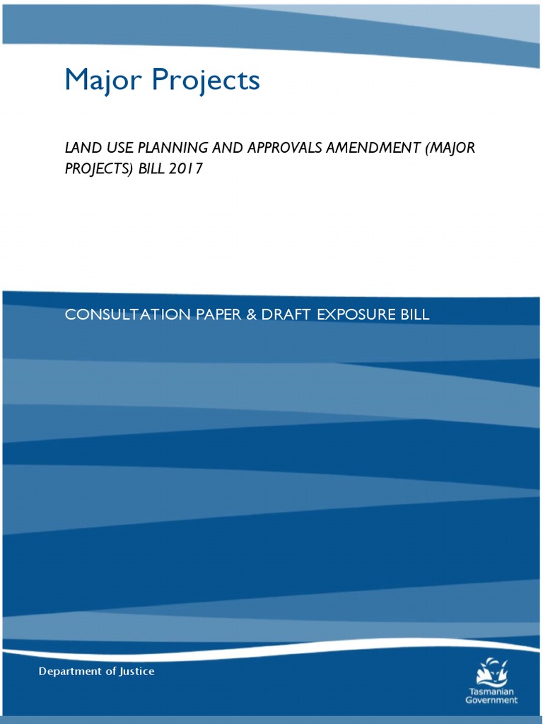 Major Projects - Consultation Paper and Draft Exposure Bill - August ...