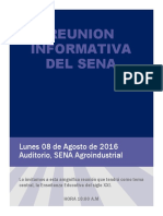 Reunion Informativa Del Sena