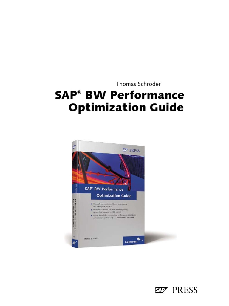 Sappress BW Performance Optimization Guide 080 | PDF | Cache (Computing ...