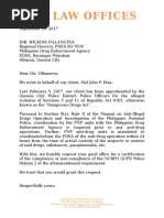 Letter To PDEA - Diaz