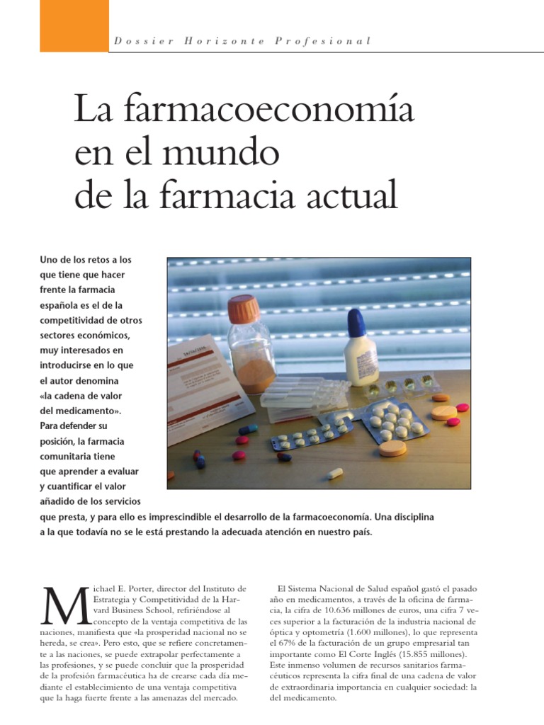 Farmacoeconomia Actual, Pharmacoeconomics Today PDF Economía de la