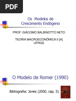Modelo de Crescimento Endógeno