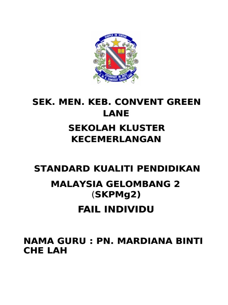 Fail Indiividu Skpmg2 Dan Isi Kandungan Fail