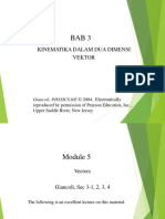 Giancoli Chap 3 Vectors Kinematics in 2 Dimensions