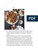 Apppetizer: 1. Sticky Baked Chicken Wings