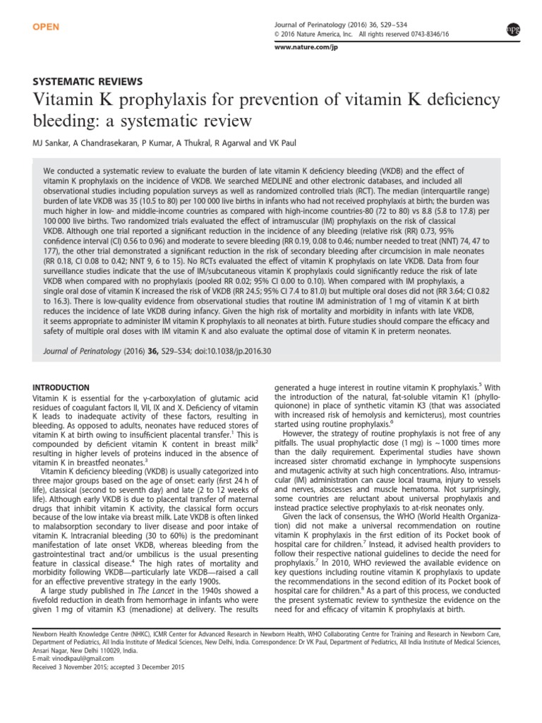 Jurnal Vitamin K PDF Preventive Healthcare Randomized Controlled