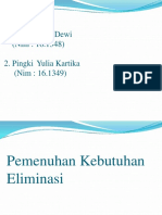 Pemenuhan Kebutuhan Eliminasi