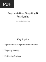 Segmentation, Targeting & Positioning