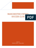 Case Study Manchester United Soccer Club