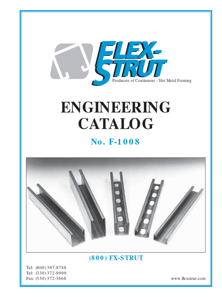 Flex Strut Catalog PDF Bending Beam (Structure)