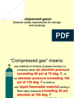 Compressed Gases: (General Safety Requirements For Storage and Handling)