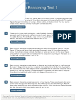 Diagrammatic Reasoning Test 1: Solutions