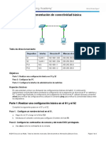 2.3.2.5 Packet Tracer - Implementing Basic Connectivity